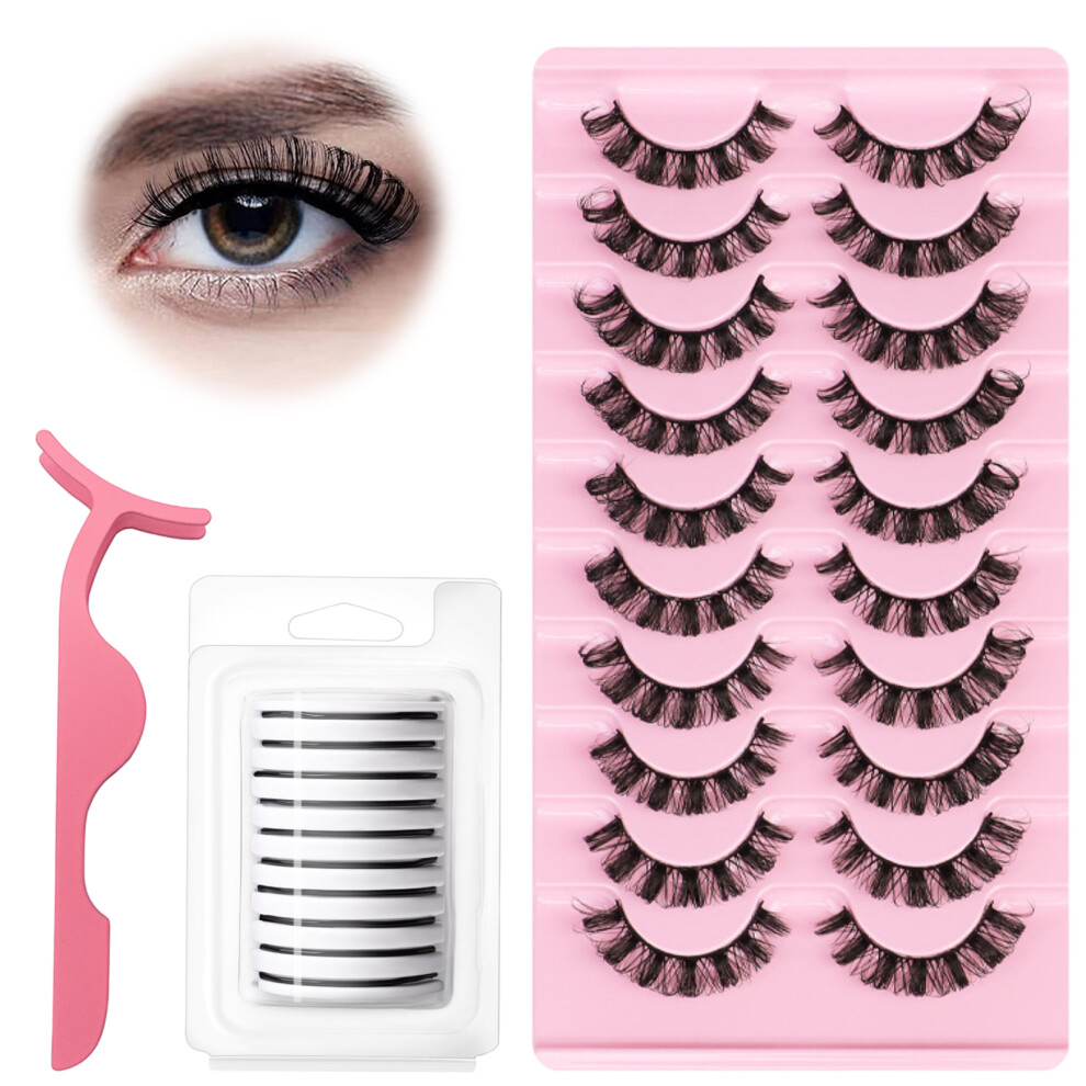 Eyelash Enchantment, D Curl False Eyelash With 3D Effect, Revel In The Luxe Of Faux Mink, A Cruelty-Free Choice For Those Who Adore Glamour, 10 Pairs
