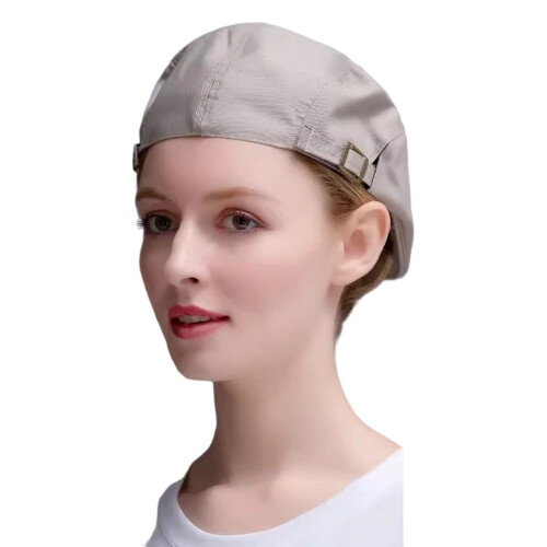 Chapeau respirable de béret de polyester pour-Clo kaki réglable