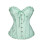 Conception respirable de soutien fort de corset-vert clair XXL 1