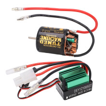 Motor de escobillas 540 + ESC de 65A 13T 53x36mm negro/verde