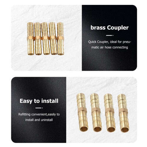 5 St 8 Mm Innerdiameter Luftgas Rak SlangröR Hullingkoppling 2