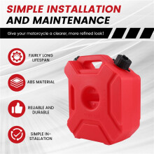 1Set 5L Kraftstoff Tanks Kunststoff Benzin Kanister Auto Halterung Motorrad Kanister Gas Kanister ÖL BehäLter Kraftstoff Kanister