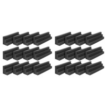 24 Peças Painéis Acústicos Armadilha de Graves Canto Estúdio Espuma Isolamento Acústico Almofada Painel de Parede Bloco de Canto para Estúdio ou