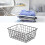 Large Black Iron Wire Basket – 36x28x16cm, Breathable, Multi-Use 11