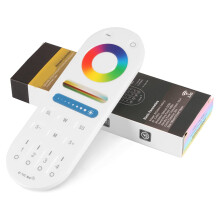 LM091 4-Zone 2.4G RF-Afstandsbediening Compatibel met RGBW CCT RGB LED-Dimcontroller Touchscreen 4-Kanaals
