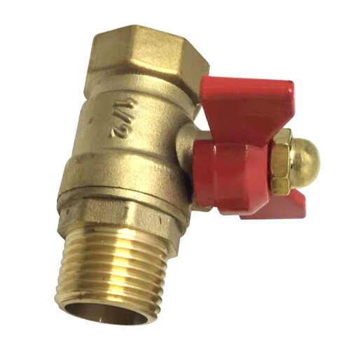 Messing Wasserrohr Kugelventil Weiblich Männlich Gewinde 4x3cm 2