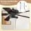 Ceiling Fan Light  Zing Ear ZE-109 Two-Wire Light  with Pull Cords for Ceiling Light Fans Lamps 2Pcs Bronze 7