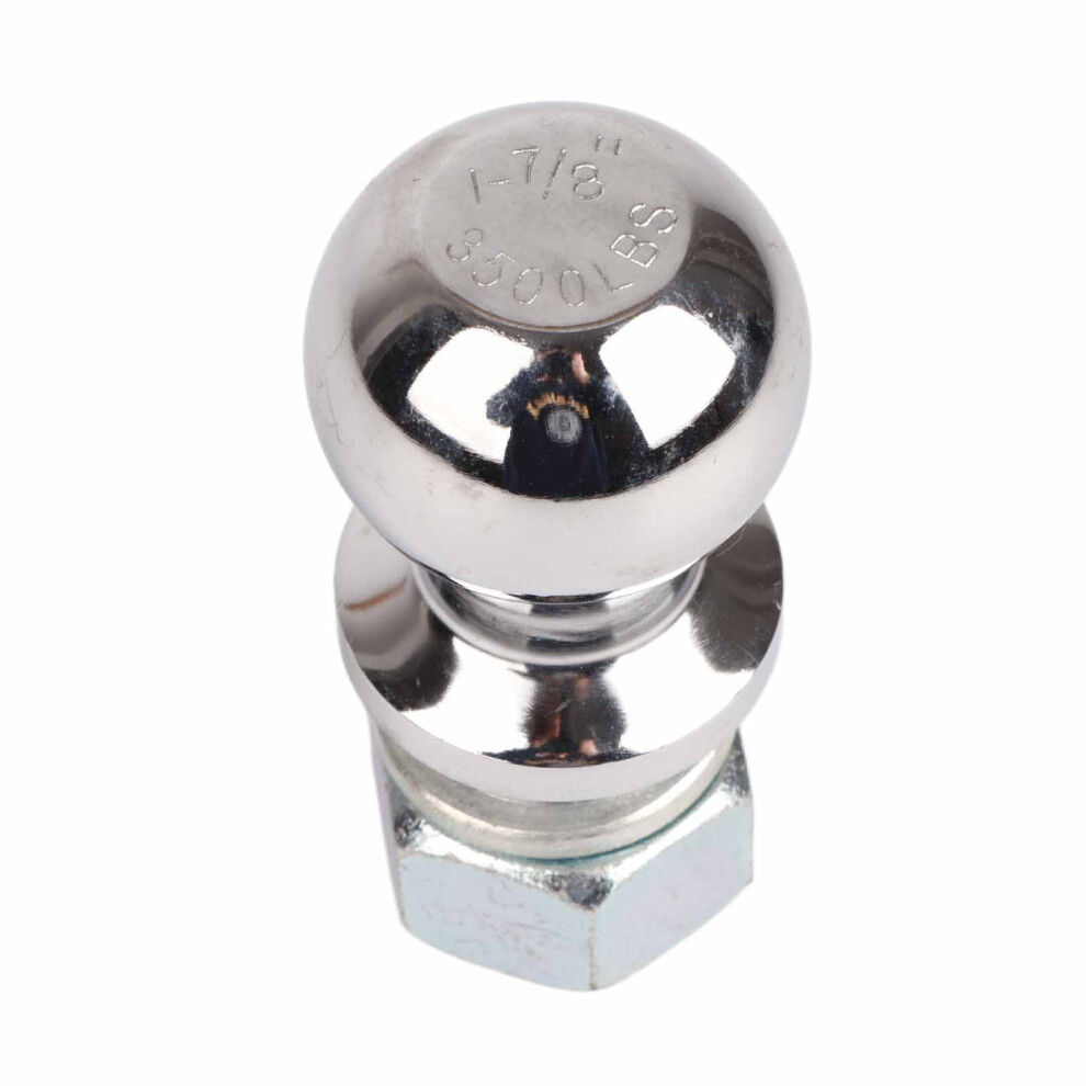 Trailer Hitch Ball 1-7/8In Glossy Metal Rust-Proof Compact Strength 4931372121115