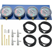 Kit de manomètre à dépression pour motos, lectures de pression en PSI et kPa pour un étalonnage fiable des moteurs bicylindres