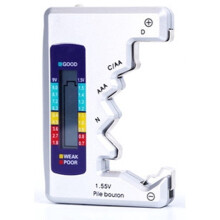 Batterijcapaciteitsdetector, universele batterijtester met ergonomisch ontwerp, snelle detectie, meet C-, AA-, AAA-, D-, N-, 9V- en