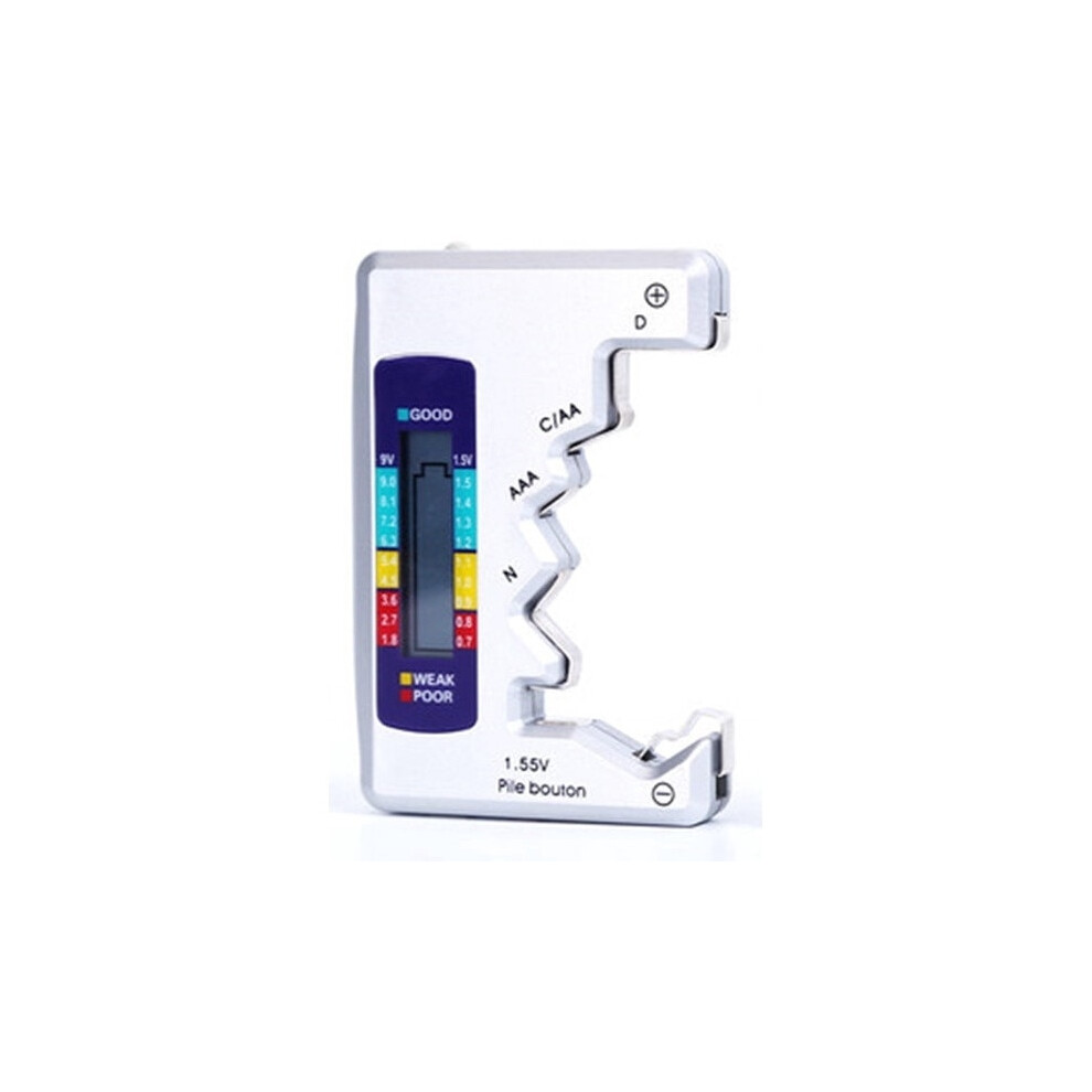 Universal Battery Tester, Tri-Color Meter For Clear Battery Health Indications, Digital Multi-Purpose Device Ensuring Accurate And Quick Readouts 9358999525068