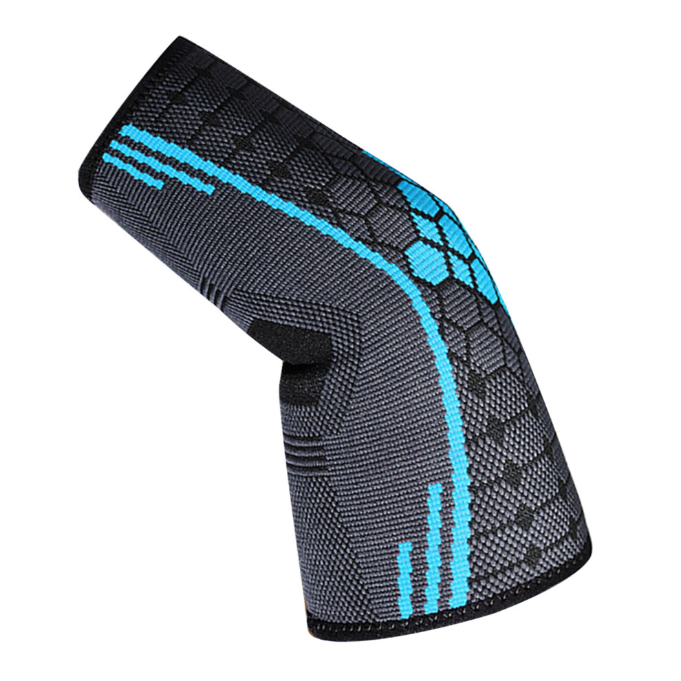 Nylon Elbow Brace Compression Sleeve Lake Blue M 9.5â10.6in