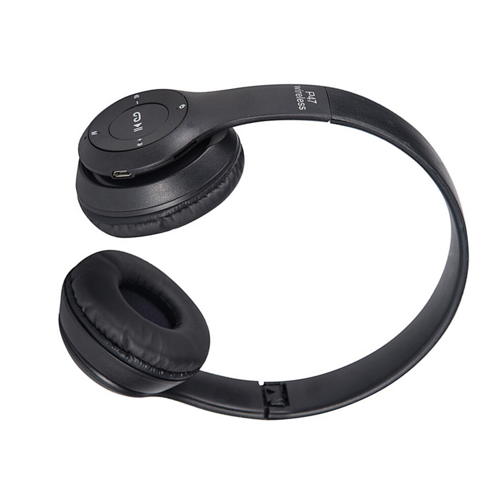 Wireless Over-Ear Bluetooth Headphone Foldable Stereo For Gaming Black 7631372123245