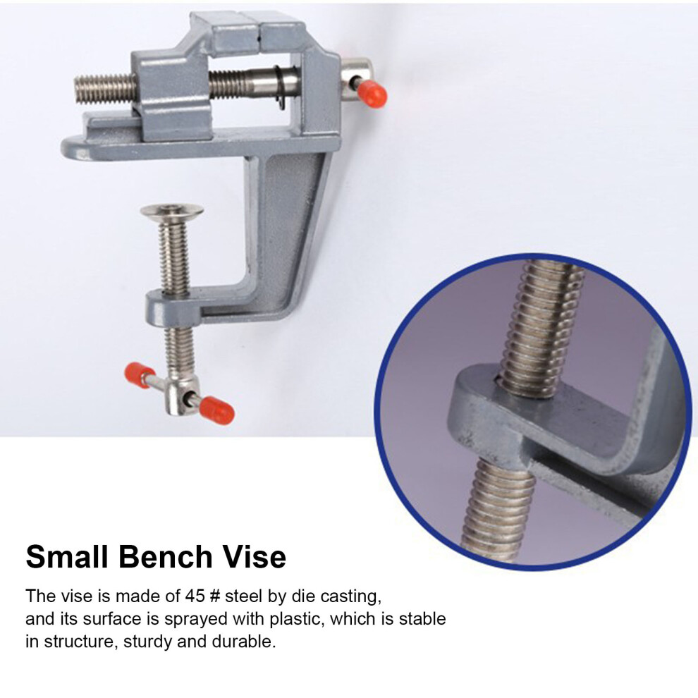 Mini Metal Table Vise Clamp-On 35Mm Clamping Thickness, Steel 7891380968881
