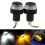 2 Stück Lenkerendleuchten Blinker Weiß/Gelb 9
