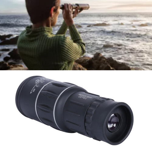 16x52 HD Handheld Monocular Telescope, Black, 52x153mm