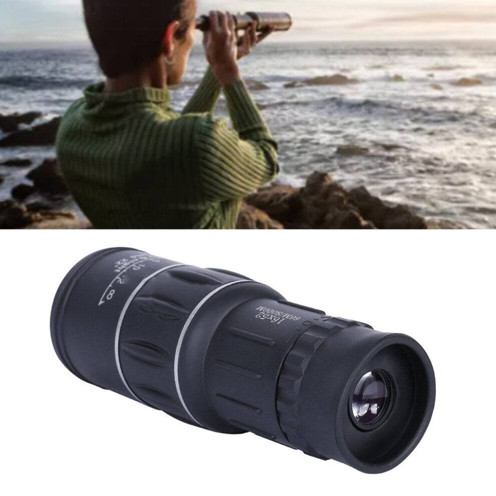 16X52 Hd Handheld Monocular Telescope, 52X153mm Black 7901381951697