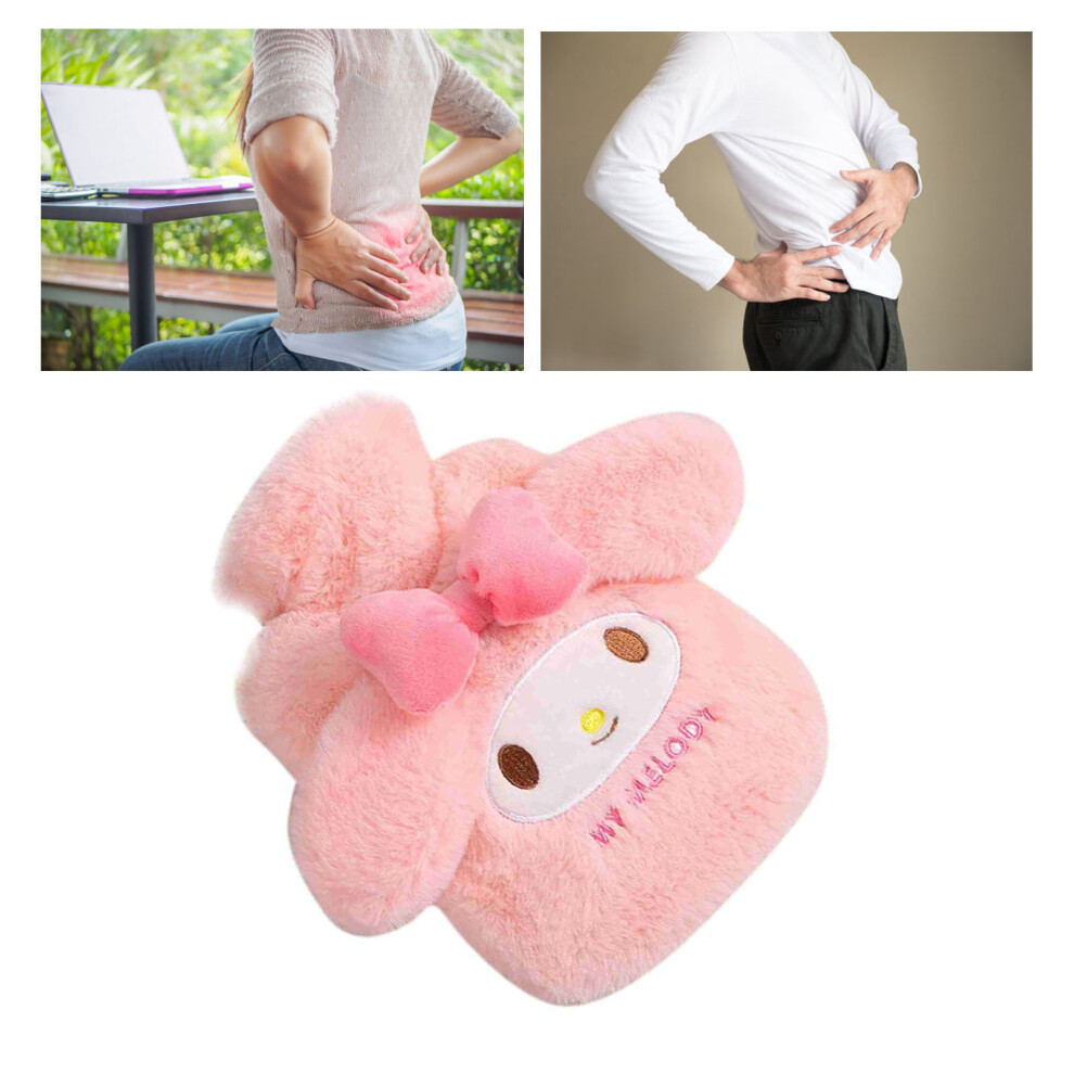 1000ml Plush Cartoon Hot Water Bottle Large Capacity Soft PVC Winter Type C