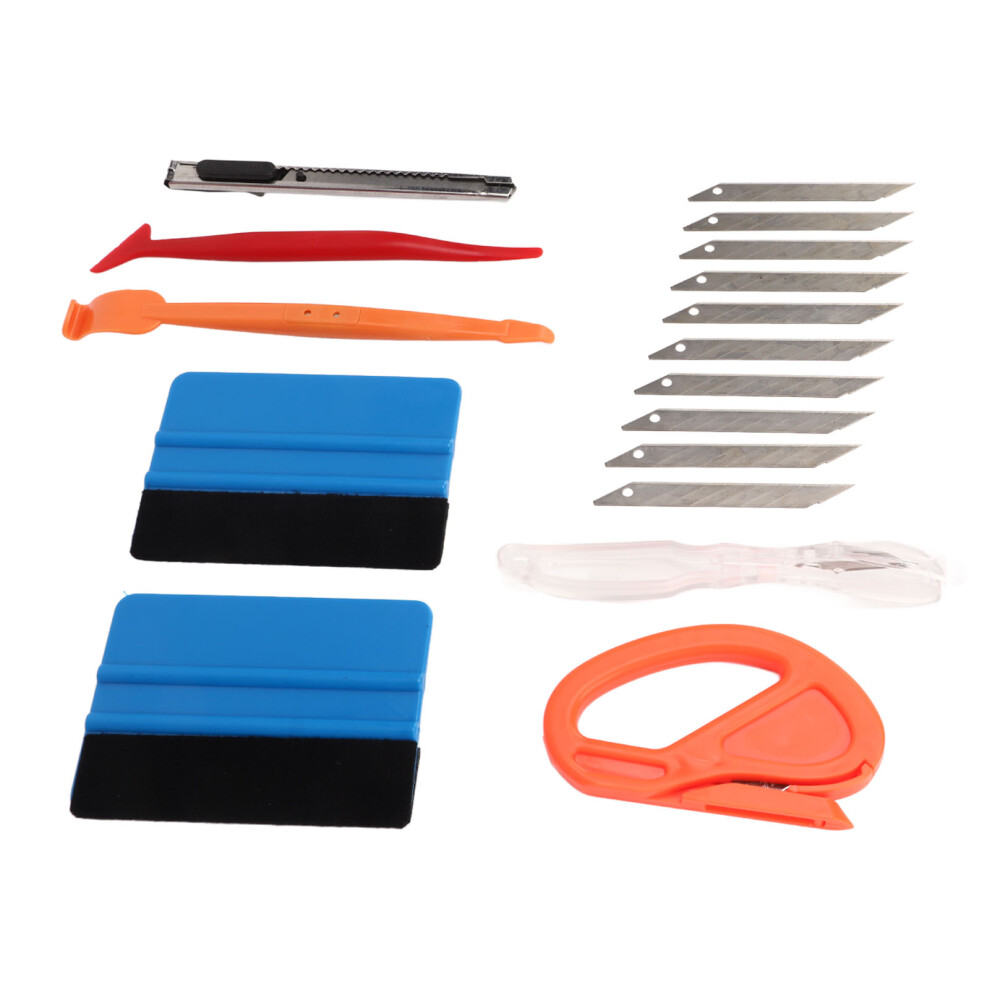 8 Pcs Car Wrap Film Squeegee Scraper Tool For Vehicle Graphics And Window Tint 7891372127159