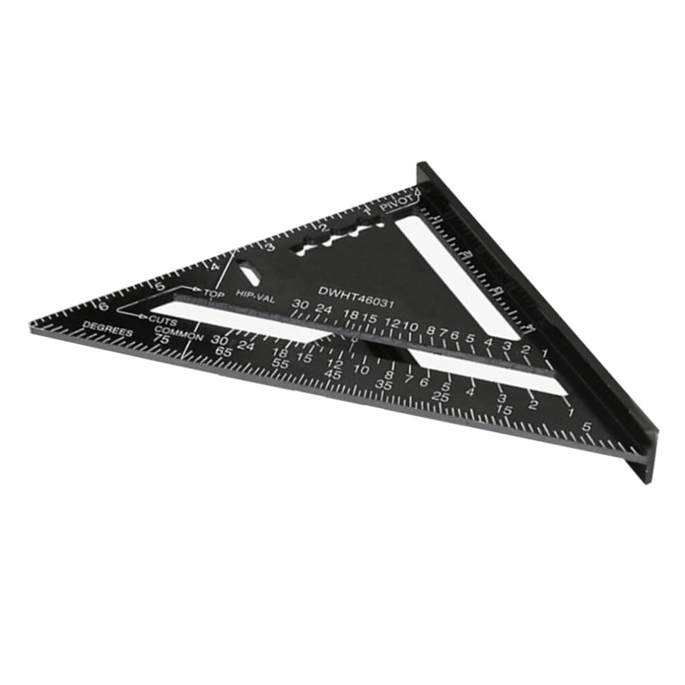 7In Black Aluminum Carpenter Triangle Square | Durable, Lightweight & Rust-Resistant 7891372127708