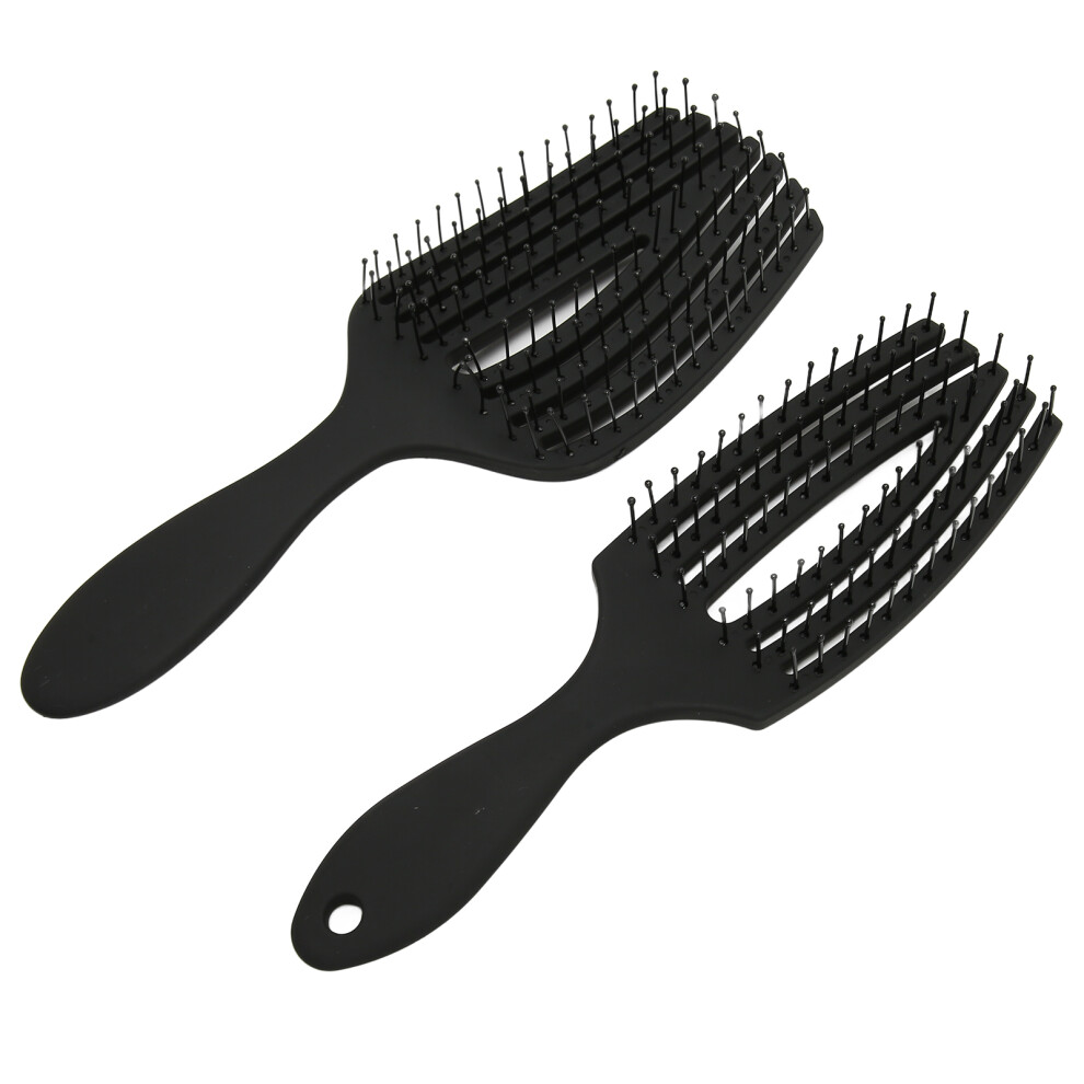 2pcs Anti-Slip Detangling Massage Comb Set for Smooth Hair Styling