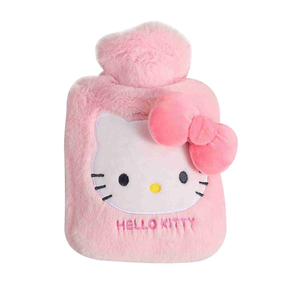 1000ml Plush Hot Water Bottle Large Capacity Soft Detachable Cartoon Winter Type A