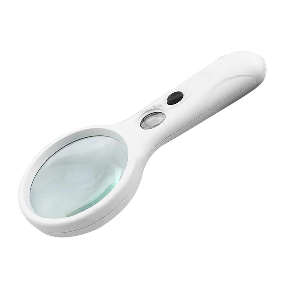 Handheld Magnifying Glass LED 3X/45X Lens for Reading & Repair