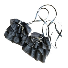 Trendy unisex met kant getrimde mouwaccessoires,-Zwart