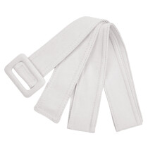 Women Wide Waist Belt Waistband Outerwear for Trench Coat-White