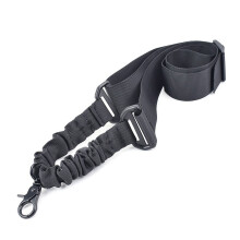 Adjustable Black Nylon Hunting Strap, 140x3.5cm Military Sling Belt