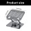 Foldable Aluminum Tablets Holder Bracket With 360 Degree-4 7