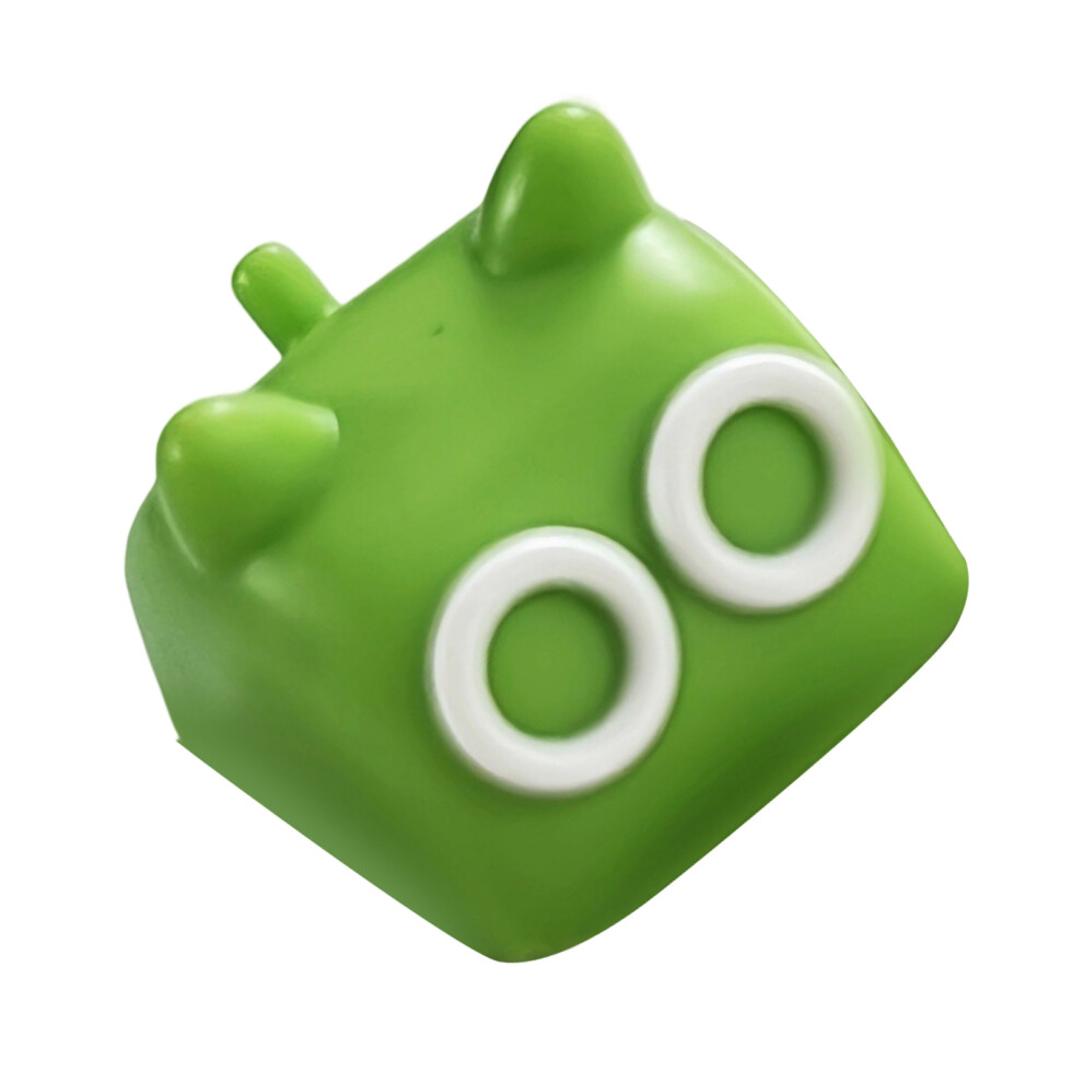Kitten Themed Resin Keycaps For Mechanical Keyboards- Green 7704000821667