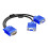VGA Splitter 1 Input 2 Output Coppered Cores for Computer-0.2m 1