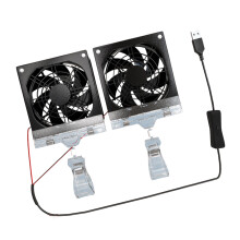 High RPM 3600 USB Powered Clip On Fan for PC Gaming-Dual fans