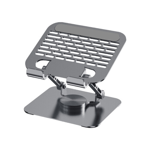 Space Saving Metal Tablets Mount Adjustable Height Rotation-1