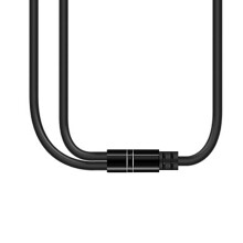 Cavo splitter audio in silicone nero da 1 metro per cellulare a adattatore per cuffie laptop