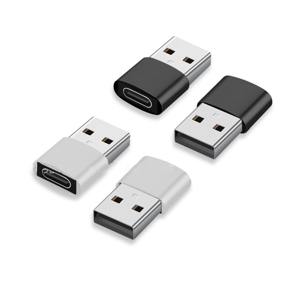 Car Charger Converter Usb To Usb C Adapter Type C Female To Usb A Male Otg Converter With Aluminum Alloy Shell Universal Compatibility For Iphone 9138057625622