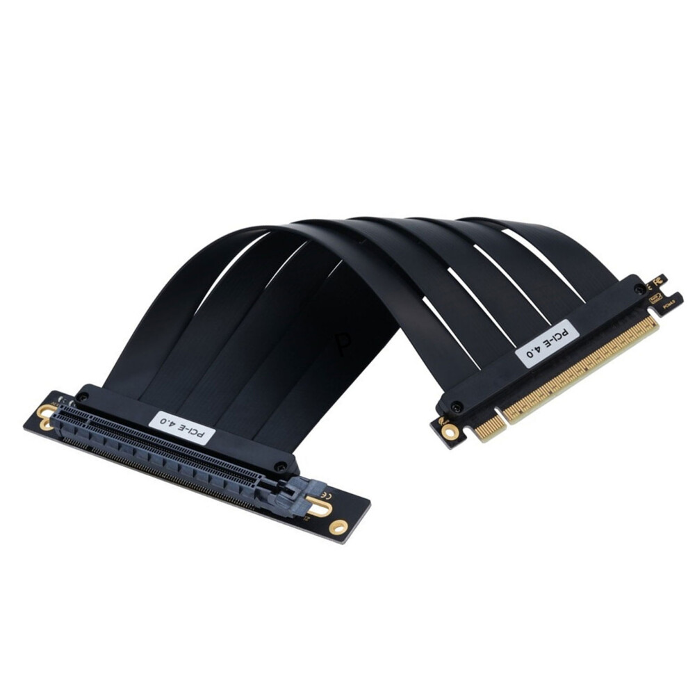 Abs 16X Pcie4.0 Extension Cord 90 180-4.0 90 Degrees Black 7704000823937