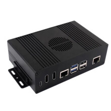 Metal Enclosure Gigabit Ethernet PCIE Case For RPi 5 PCIe To
