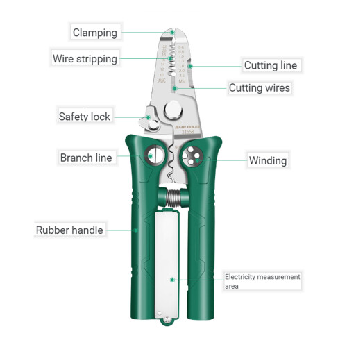 16 in 1 NonInsulated Wire Stripper Tool with Voltages Detection 1