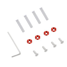 4Pcs Full Set Computer PC Case Video Card Radiator Water-Red