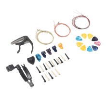 Gitarrenzubehör-Set, 3-teilig, Metallsaiten,