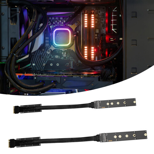 PCIe5.0 Gen5 M.2 Mkey Risers Cable Supports 2280 22110-20cm 2
