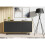 Sideboard 160cm Halo Loft - Dark Oak & Black 5