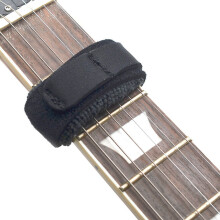 Kleine schwarze Gitarrensaite Dämpfer, verstellbarer Baumwollbezug, 185 mm