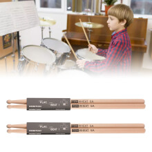 4PCS Maple Wood Drumsticks Non Slip Comfort Grip 405x15mm