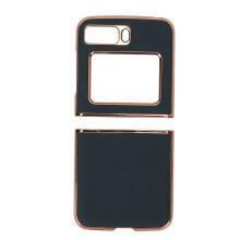 Husă de protecție pentru telefon Moto Razr2022, husă din piele naturală rezistentă la căderi cu protecție la balamale, design subțire,