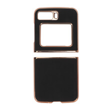 Stijlvol leren hoesje voor Moto Razr2022, slanke, krasbestendige en schokbestendige hoes met ingebouwde schermbeschermer, scharnierbescherming, luxe