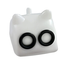 Aanpasbare Keycaps in Kitten-vorm voor mechanische-Wit