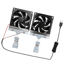 3600 USB-aangedreven clip-on ventilator met-Dubbele ventilatoren